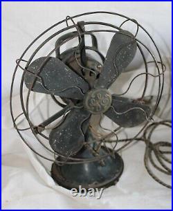 WORKING 14 Antique electric fan General Electric GE Oscillating 75423