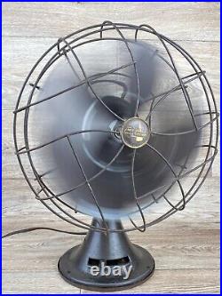 WORKING Vintage EMERSON Type 77646-AS Oscillating 3-Speed 12 4 Blade Fan
