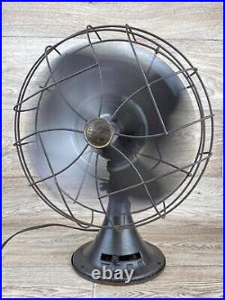WORKING Vintage EMERSON Type 77646-AS Oscillating 3-Speed 12 4 Blade Fan