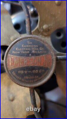 WORKS Antique 1924 Emerson Jr 9inch Fan Works