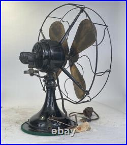 Western Electric oscillating brass blade fan