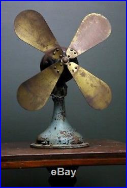 Westinghouse 16 Brass Blade Fan No Cage Antique Vintage for Parts or Repair Old