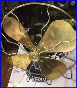Westinghouse 1899-1900 Tesla Antique Brass Electric Fan