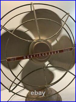 Westinghouse Electric Fan Oscillating No 12LA3 USA Vintage