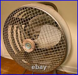 Westinghouse Mobilaire Vtg Industrial Metal Standing Fan Midcentury Modern 1950s