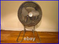 Westinghouse Mobilaire Vtg Industrial Metal Standing Fan Midcentury Modern 1950s