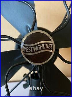 Westinghouse Whirlwind Fan Authentic Vintage Orig Condition Works 10.5 x 8.75