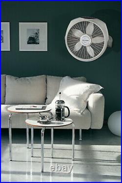 Wind Tunnel Pivoting 3-Speed Fan With Remote Control White 20 Inch 70 Inch Cord