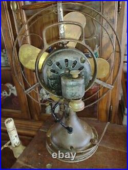 Working Antique General Electric GE 3-speed oscillating fan Type AOU Form AD1