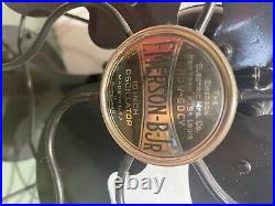 Working Vintage 1930's EMERSON B JR 10 inch Oscillator fan